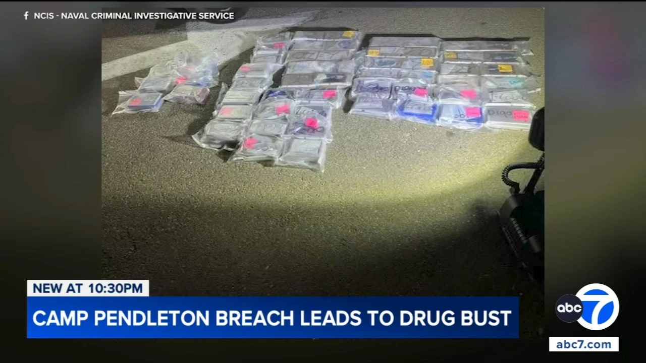 Camp Pendleton breach during pursuit leads to over 112 pounds of cocaine, fentanyl seized