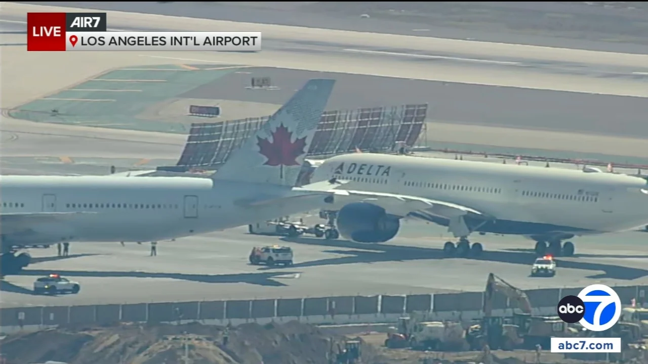 Delta, Air Canada passenger planes collide on LAX tarmac, officials say