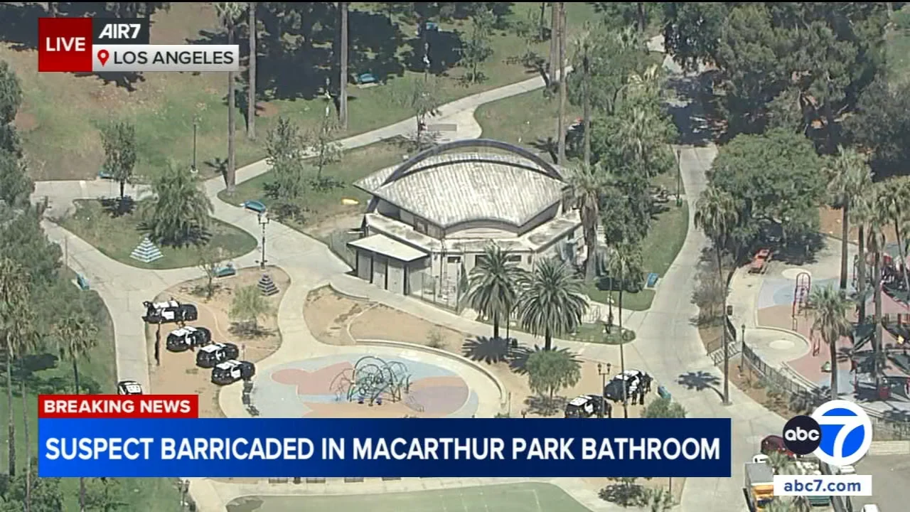 Suspect taken into custody after hourslong standoff with LAPD at MacArthur Park