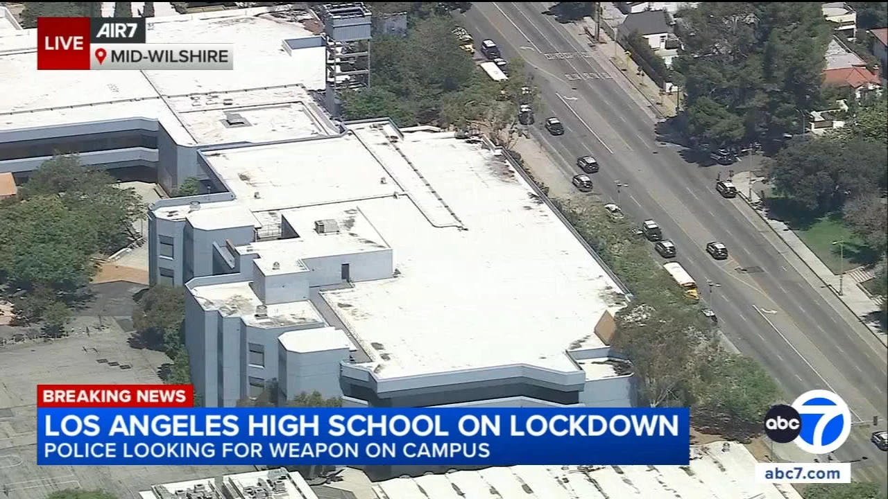 Road-rage incident ends at Los Angeles high school, student in custody, LAPD says