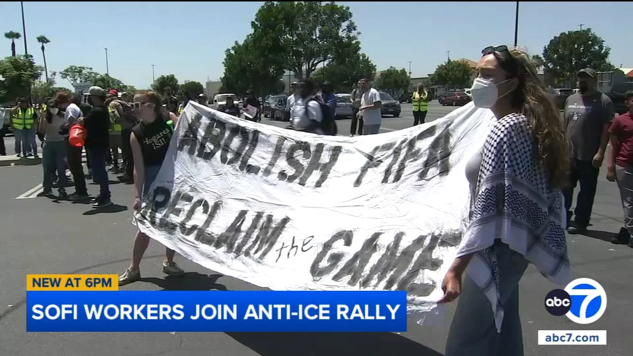 SoFi Stadium workers, immigrant rights groups demand ban on ICE agents at World Cup games