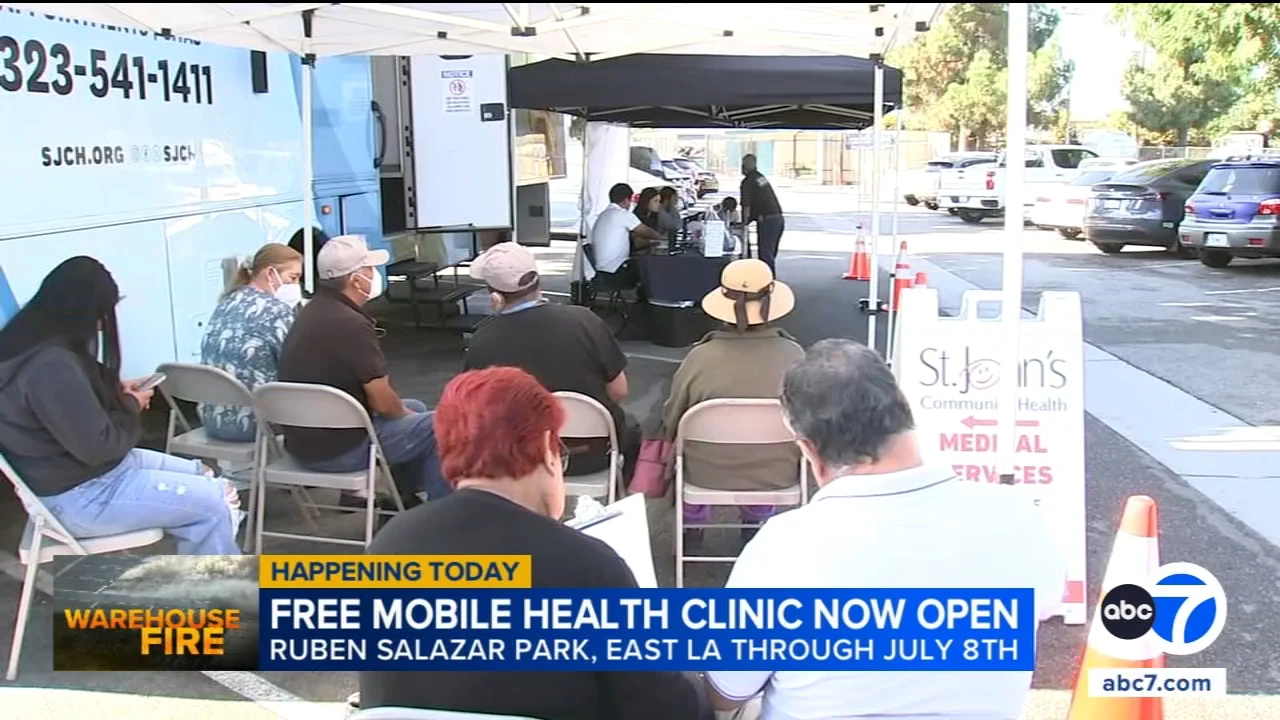Boyle Heights fire: Mobile health clinic opens as city prepares for community meetings