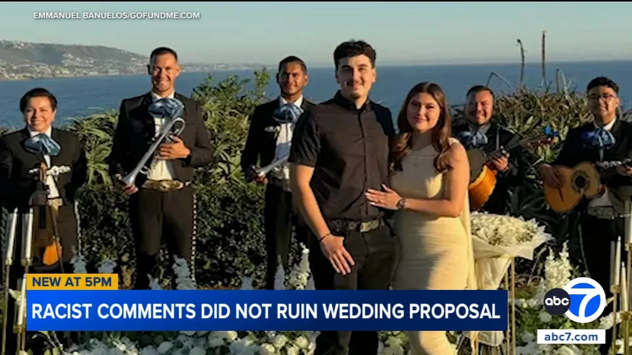 Couple speaks out after woman tells camera crew to 'go back to Mexico' during Laguna Beach proposal