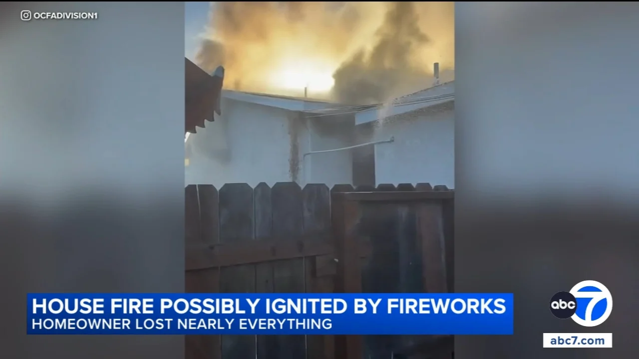 Garden Grove man loses home, prized collection in fire believed to be caused by fireworks