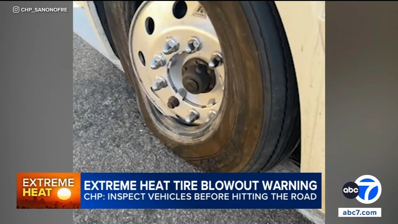 SoCal's extreme heat prompts tire blowout warning