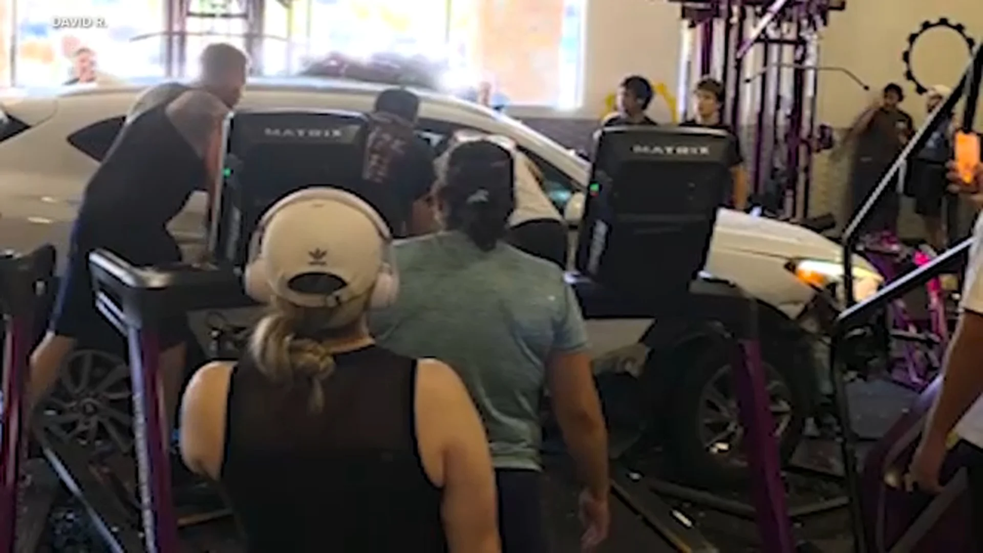 Woman crashes into IE Planet Fitness gym while suffering medical emergency