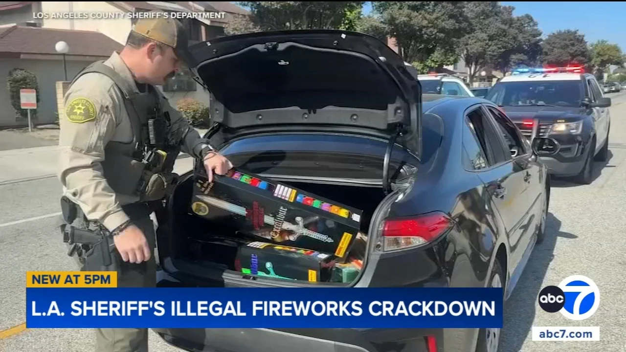 A look at the LA County Sheriff's Department crackdown on illegal fireworks ahead of July 4th
