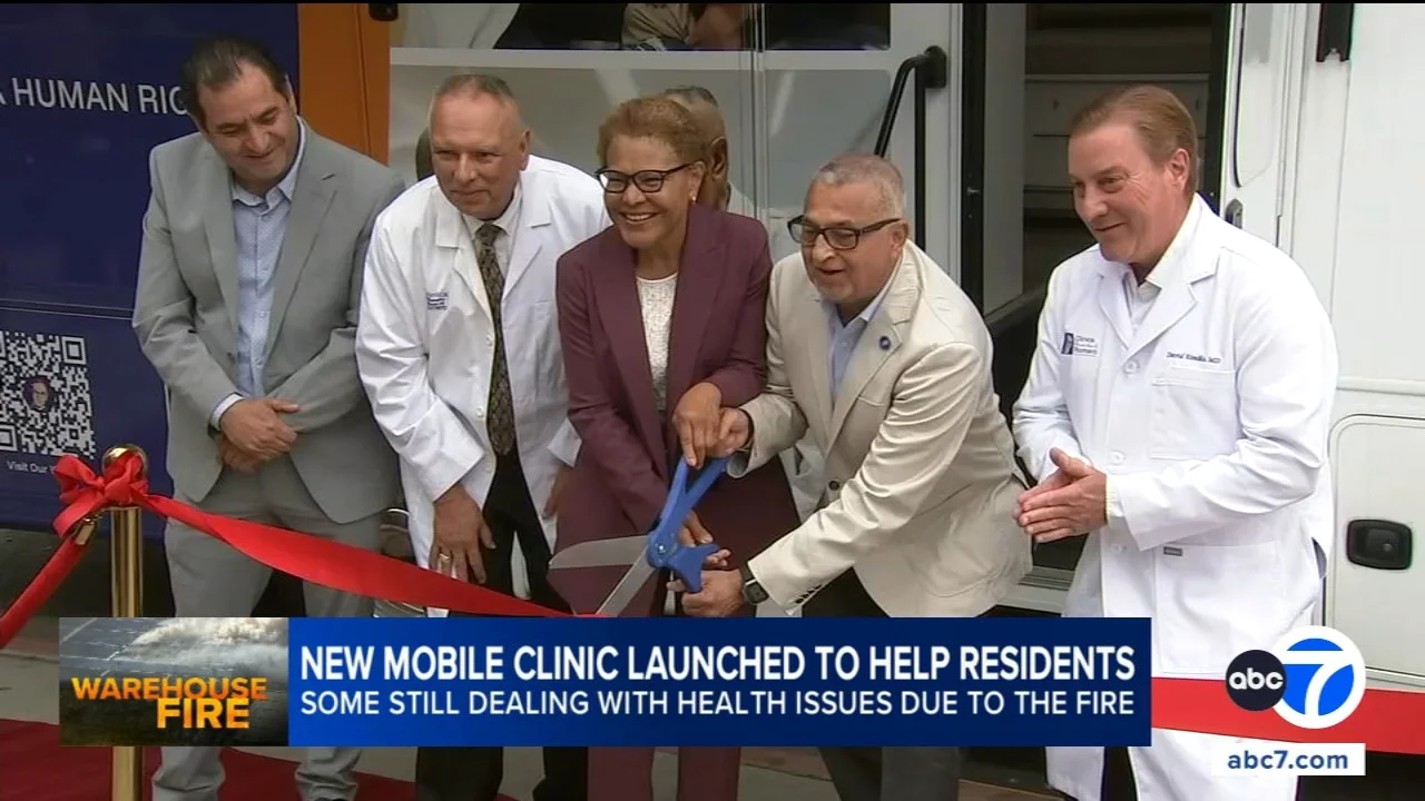 New mobile health clinic launches in Boyle Heights for residents affected by warehouse fire