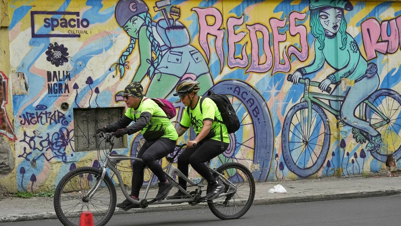 Tandem bicycle club in Ecuador's capital leads blind riders to new adventures