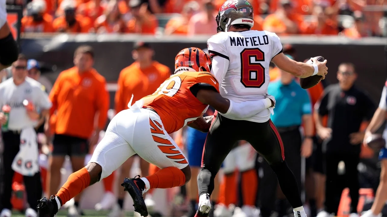 Mayfield's three lost fumbles costly in 33-27 loss to Bengals