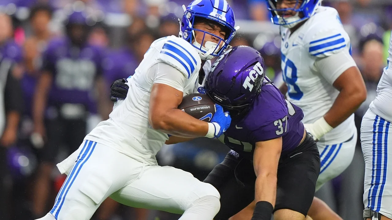 RB LJ Martin sidelined for No. 10 BYU at TCU after apparent injury in first half