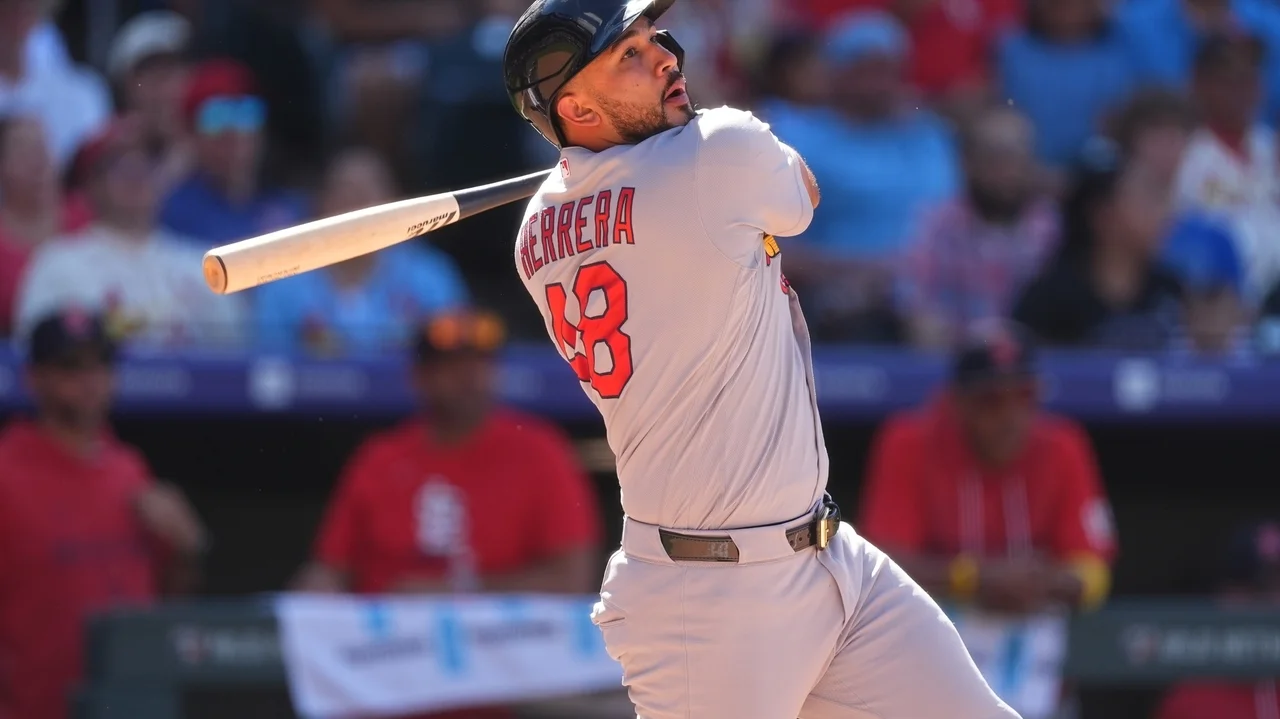 Herrera and Hjerpe lead Cardinals to a 10-8 win over the Rockies