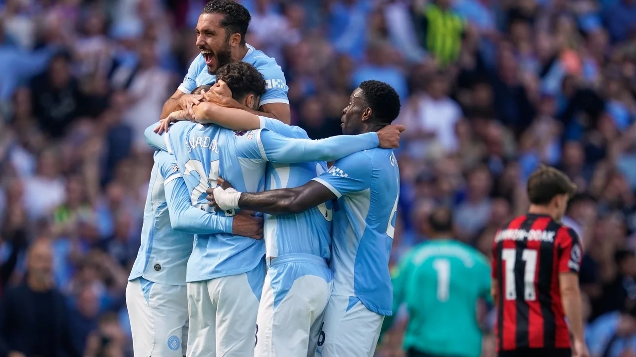 Man City rallies late for 2-1 win over Bournemouth in Maresca's first Premier League game in charge