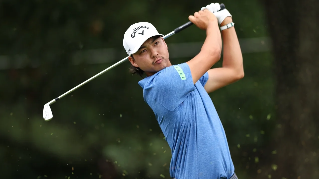 Min Woo Lee makes Tour Championship debut by matching his career best with 62