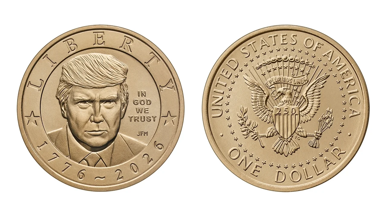Heads or tails? $1 coin with Trump's face and gold finish to go on sale