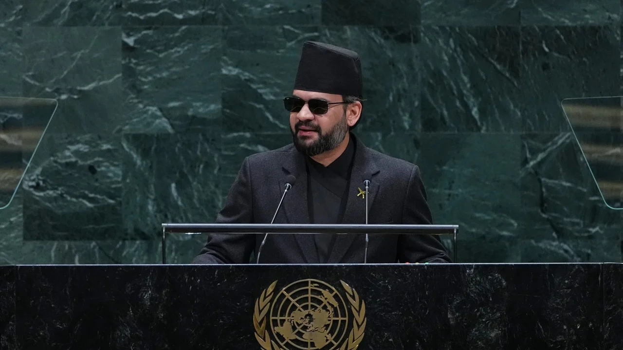 Nepal's leader, at UN, says recent floods serve as a 'warning to the world' about climate change