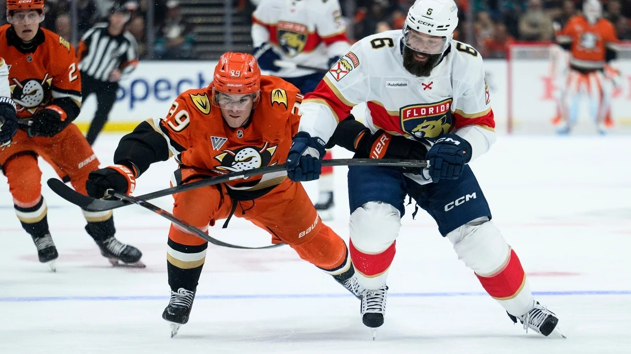 Mikael Granlund scores in OT, Cutter Gauthier gets 2 goals in Ducks' 3-2 win over Panthers