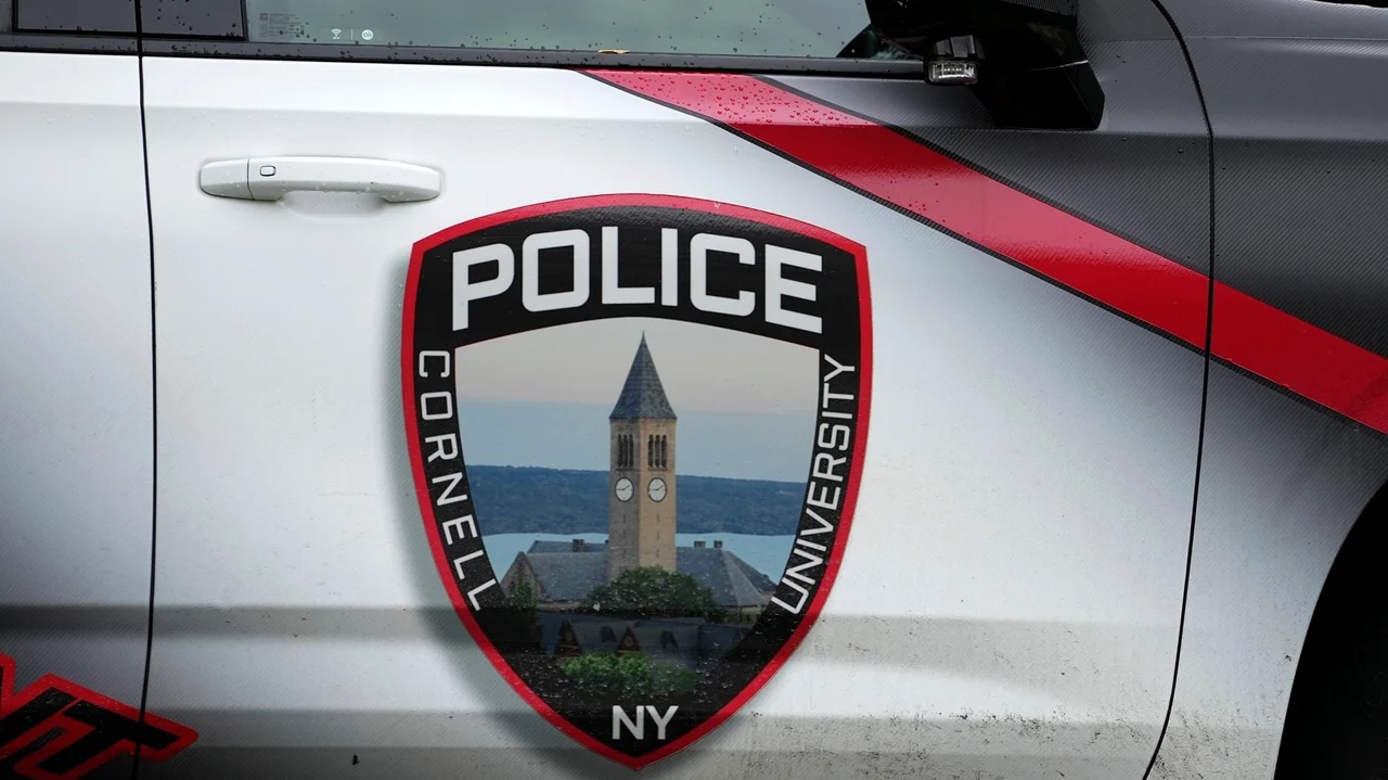Cornell building is sprayed with graffiti blasting school's response to gang rape complaint