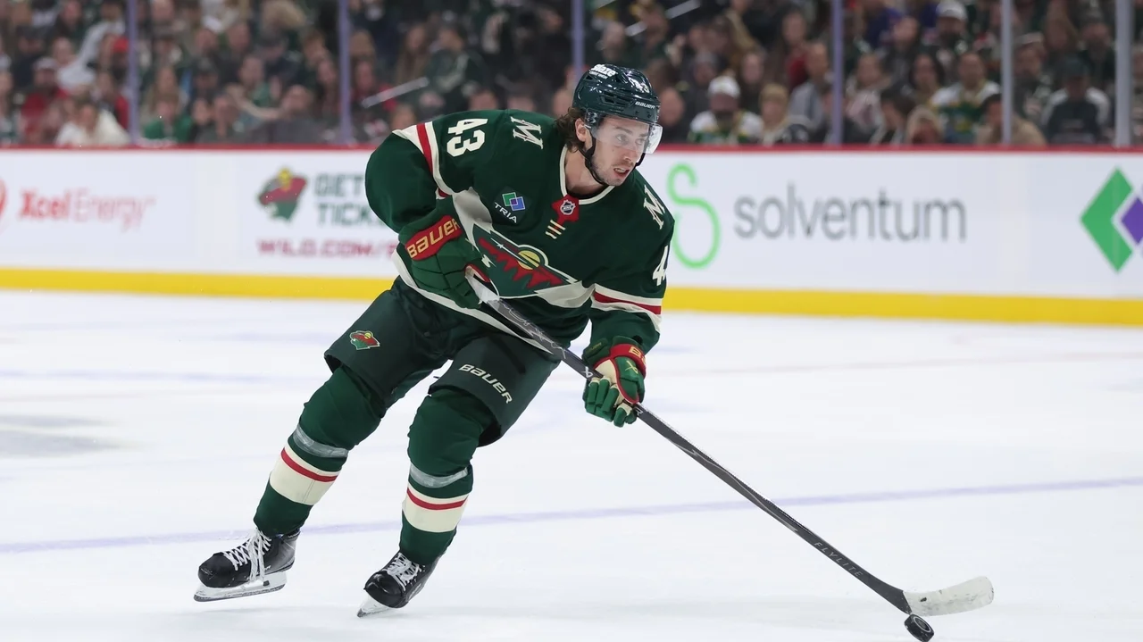 Kaprizov scores twice as the Wild beat the Bruins 4-1