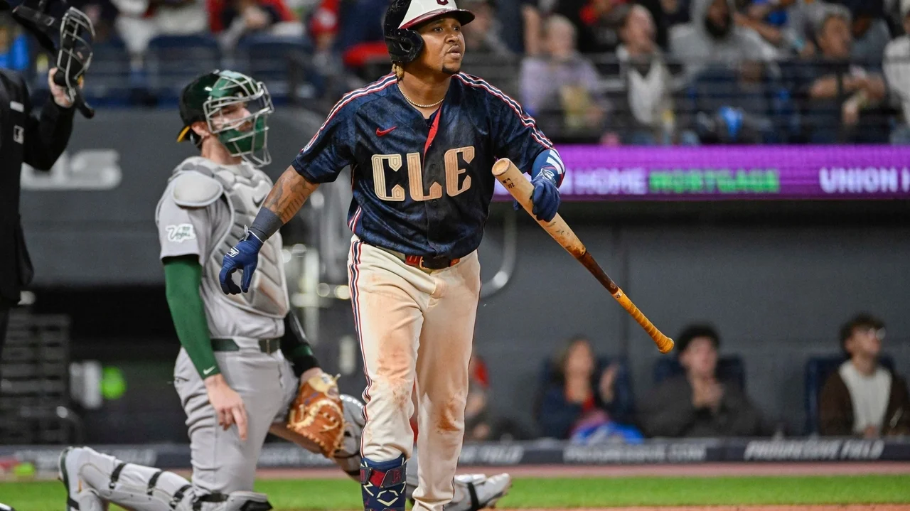 José Ramírez homers, reaches 1,000 RBIs as Guardians down A's 5-3 to stay atop AL Central
