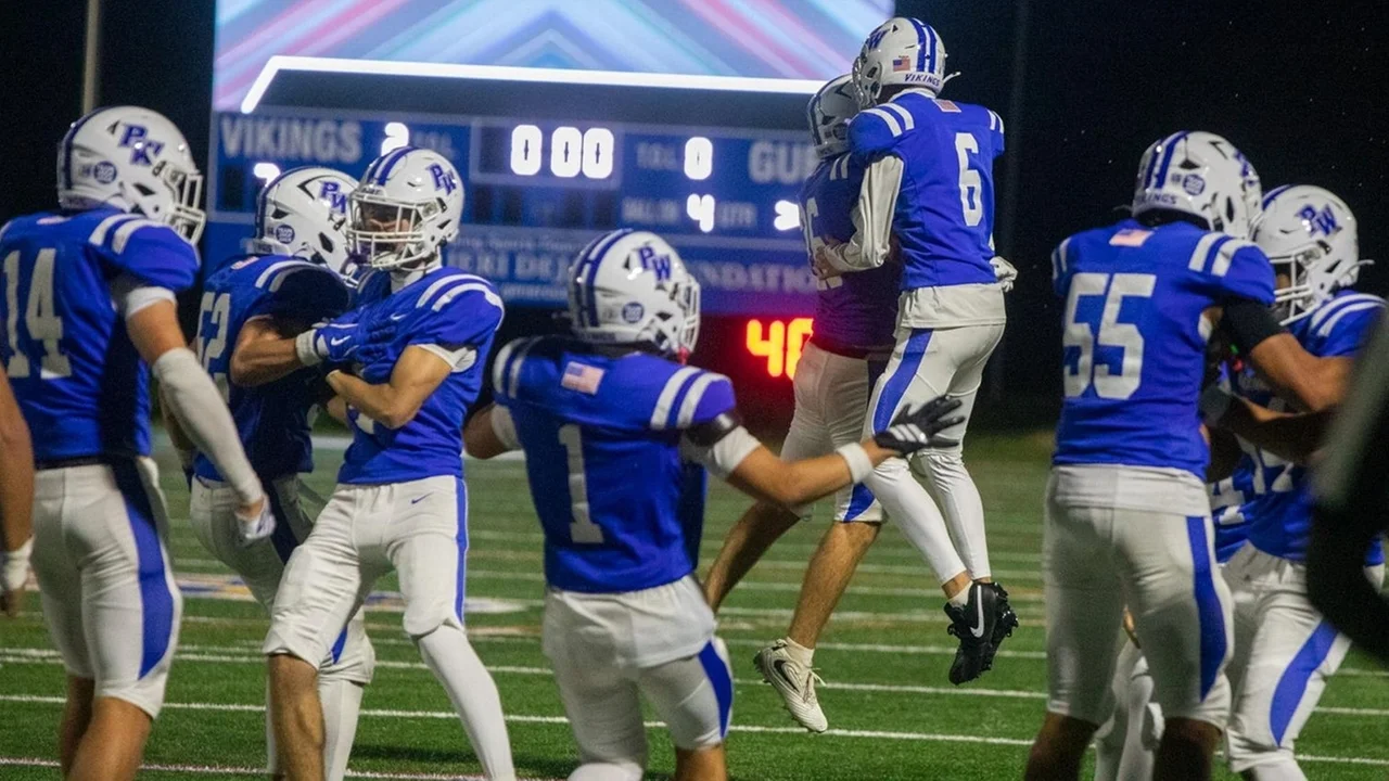 Port Washington football's Jackson Marro stops Mepham on two-point conversion with no time left for