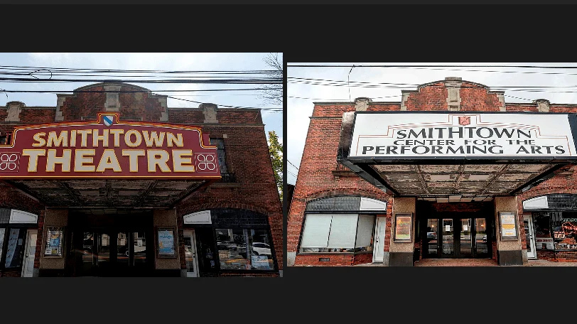New Smithtown theater marquee a mix of something old and something new