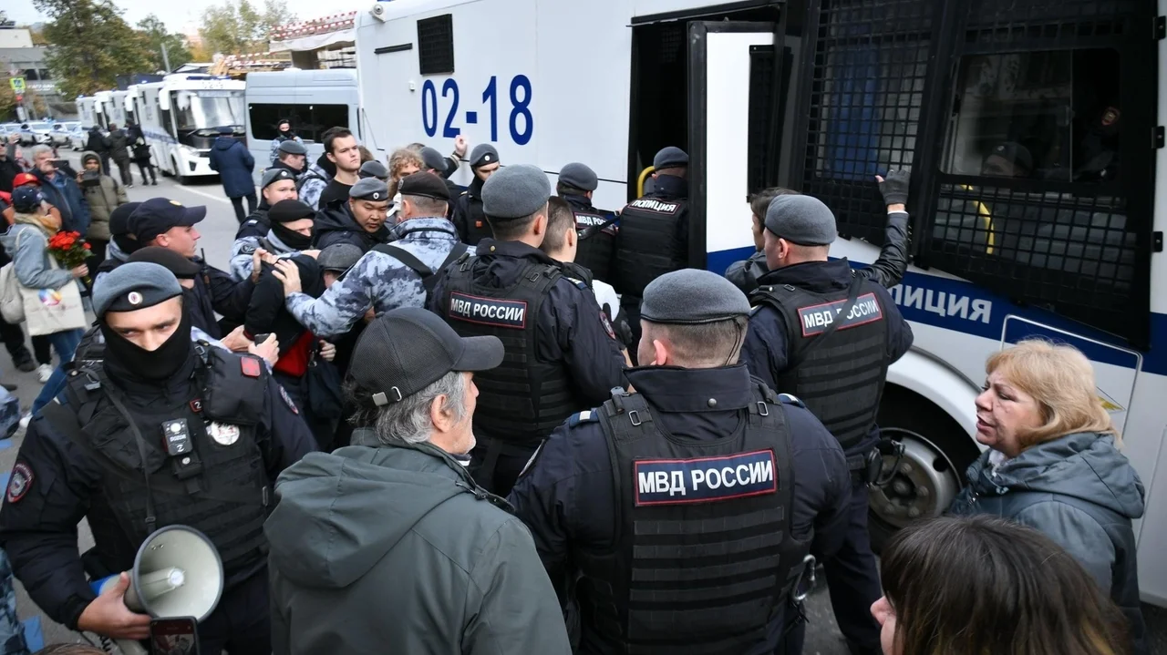 Dozens detained at a rally in Moscow held by Kremlin-friendly Communist Party, party says