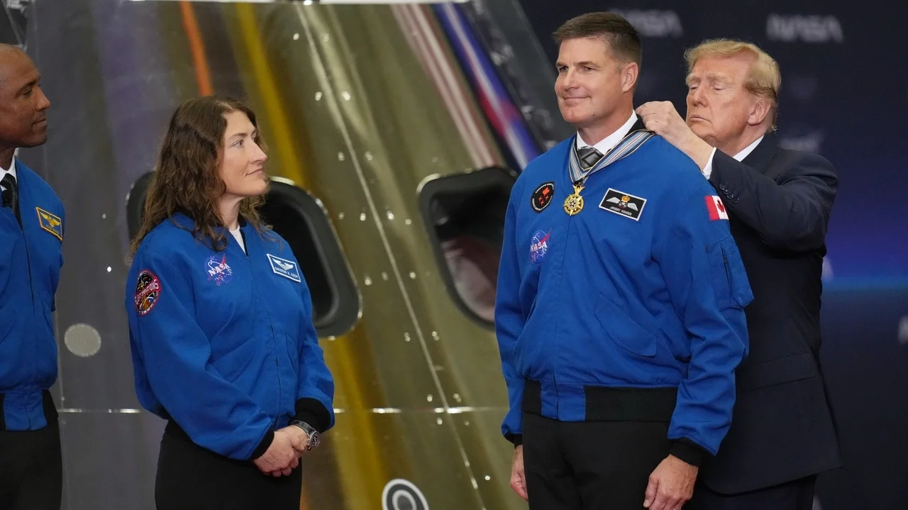 Artemis II astronauts receive nation's highest space honor for their successful moonshot