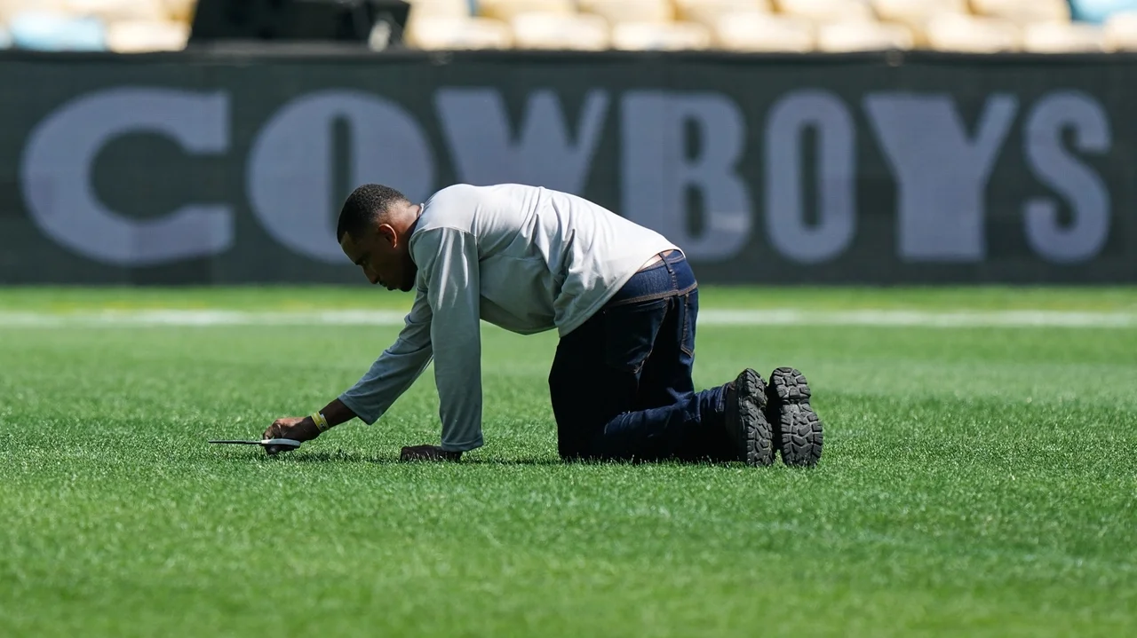 Maracana Stadium turf still being trimmed ahead of Cowboys-Ravens as Rio gears up for 1st NFL game