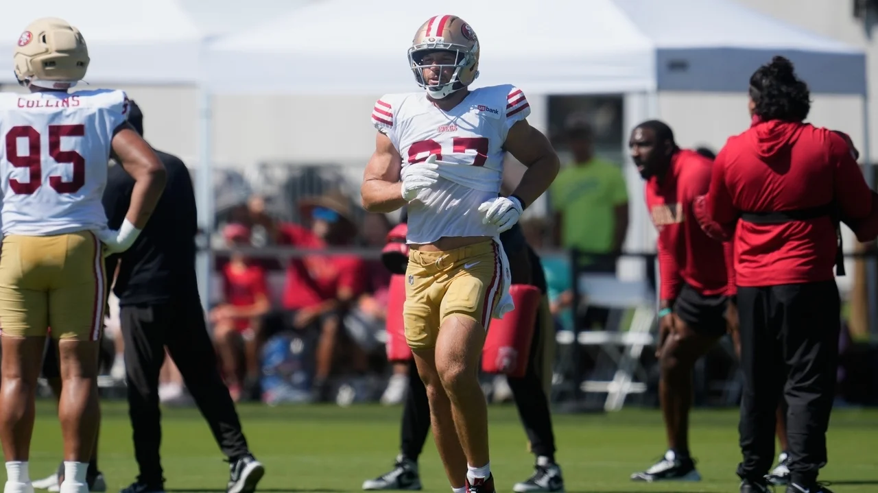 The 49ers begin final stretch of practice before the opener with Nick Bosa still sidelined
