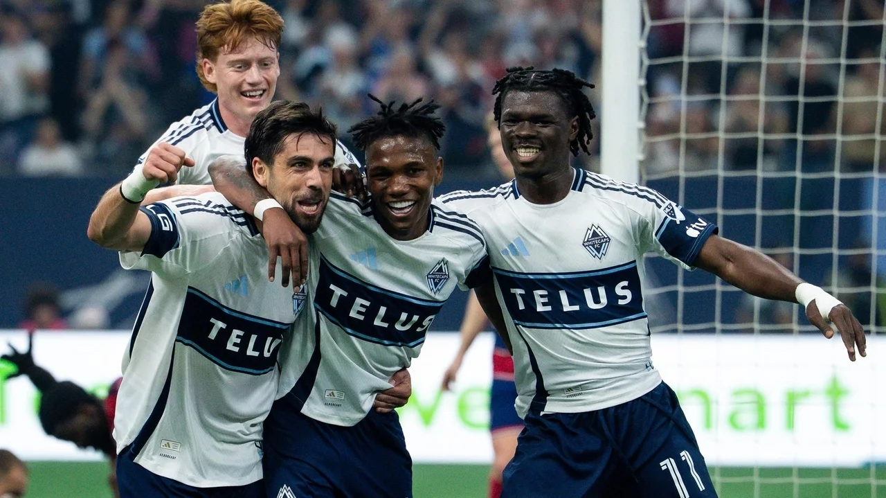 Brian White scores 2 goals, Whitecaps beat Dallas 5-0