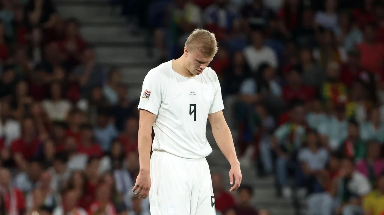 Workload concerns over Haaland after Man City striker asks to come off during Norway loss