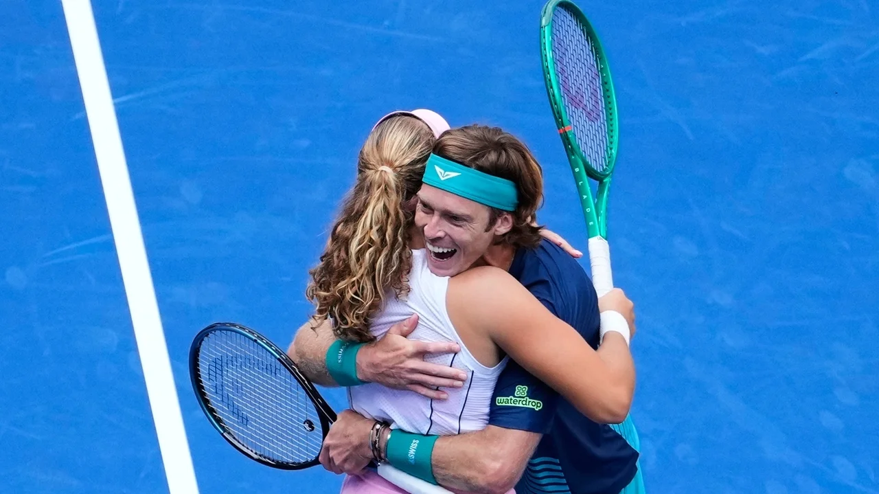 Andreeva wins with Rublev in US Open mixed doubles, then reveals she had a crush on her partner
