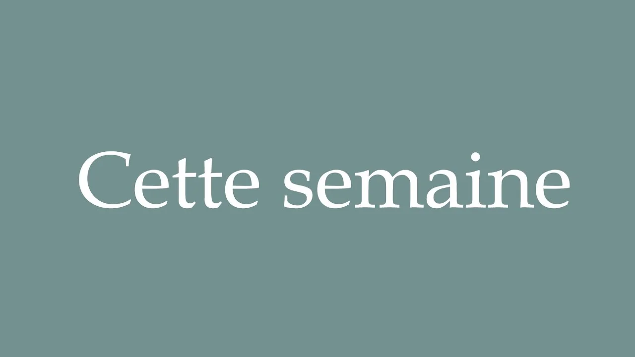 ☆ À L'AFFICHE CETTE SEMAINE...