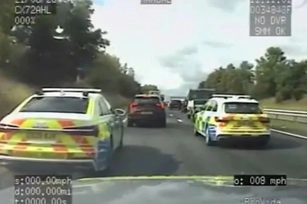 Moment police box in Huyton man's car on major road and make £30k discovery