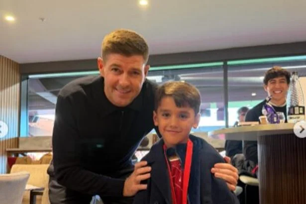 Hollywood actress' 'day was made' after meeting Steven Gerrard at Anfield