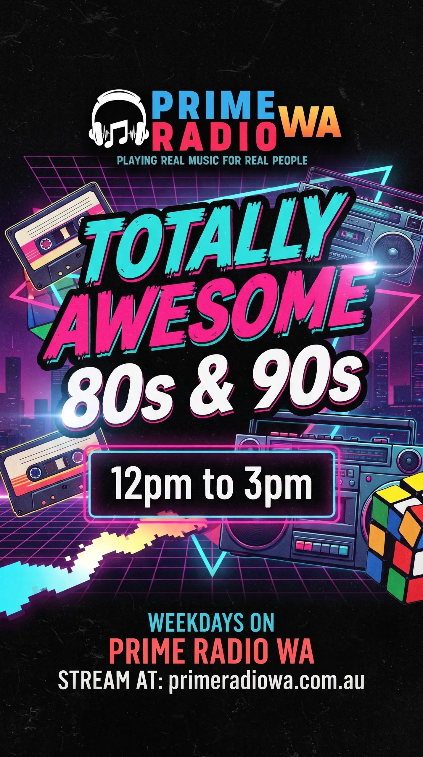 Prime Radio WA Totally Awesome 80s & 90s